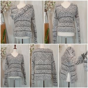 Abercrombie and Fitch Wool Gray Striped Sweater Women's, Size XS/S